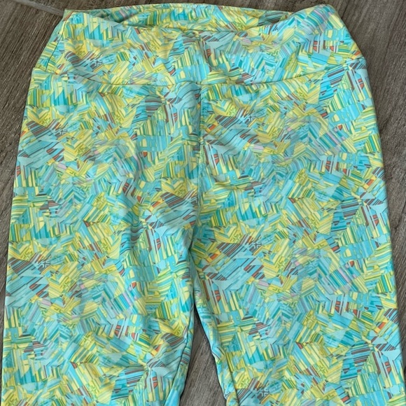 Patterned Leggings Abstract Print Colorful Casual Comfortable Loungewear - Picture 3 of 7